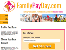 Tablet Screenshot of familypayday.com
